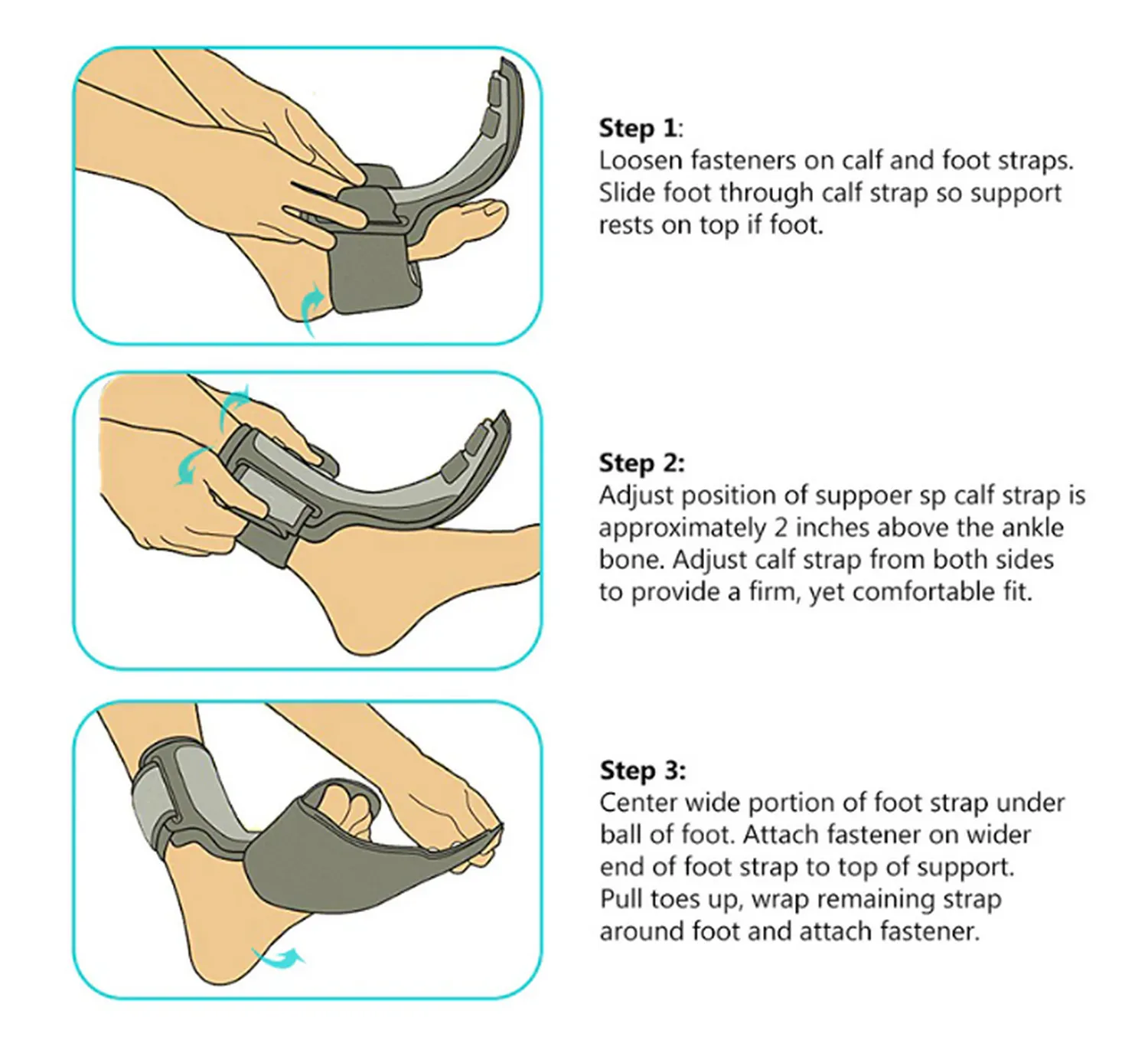 Adjustable Plantar Fasciitis Night Foot Drop Splint Foot Drop Orthosis Support