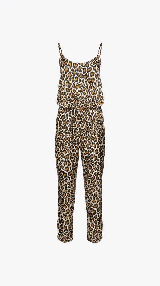 Arden Jumpsuit - Natural Leopard