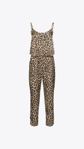 Arden Jumpsuit - Natural Leopard