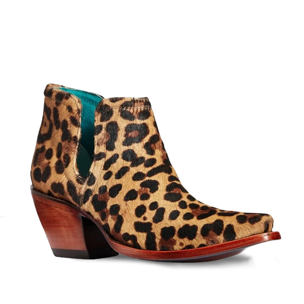 Ariat Ladies Dixon Leopard Cowhide Ankle Bootie 10033883