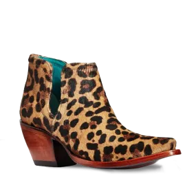 Ariat Ladies Dixon Leopard Cowhide Ankle Bootie 10033883