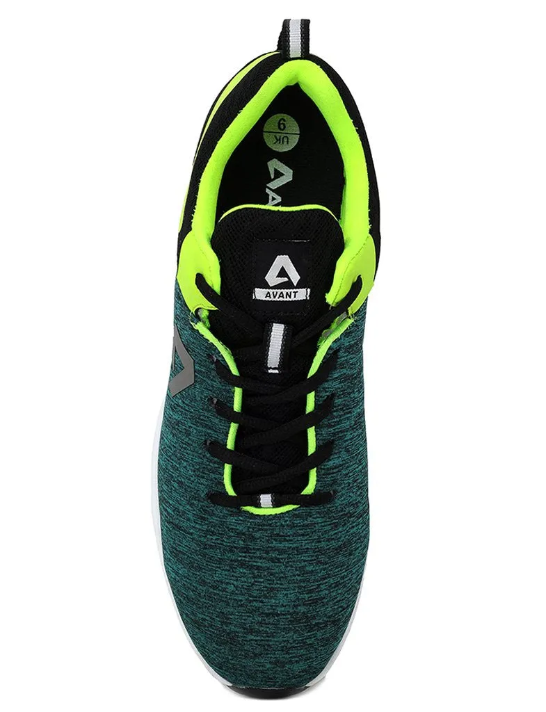 Avant Men's Impact Running and Training Shoes - Green/Neon Green