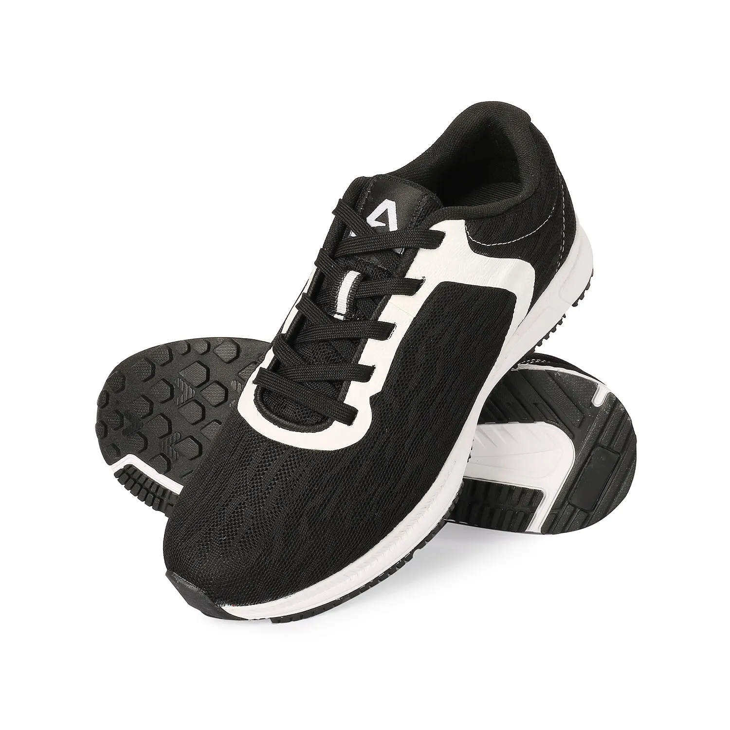 Avant Men's Stark Running & Gym shoes - Black/White