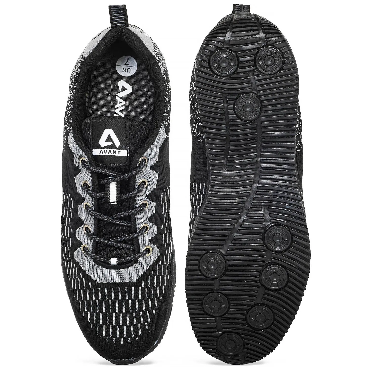 Avant Men's Zeal Running Shoes - Grey/Black