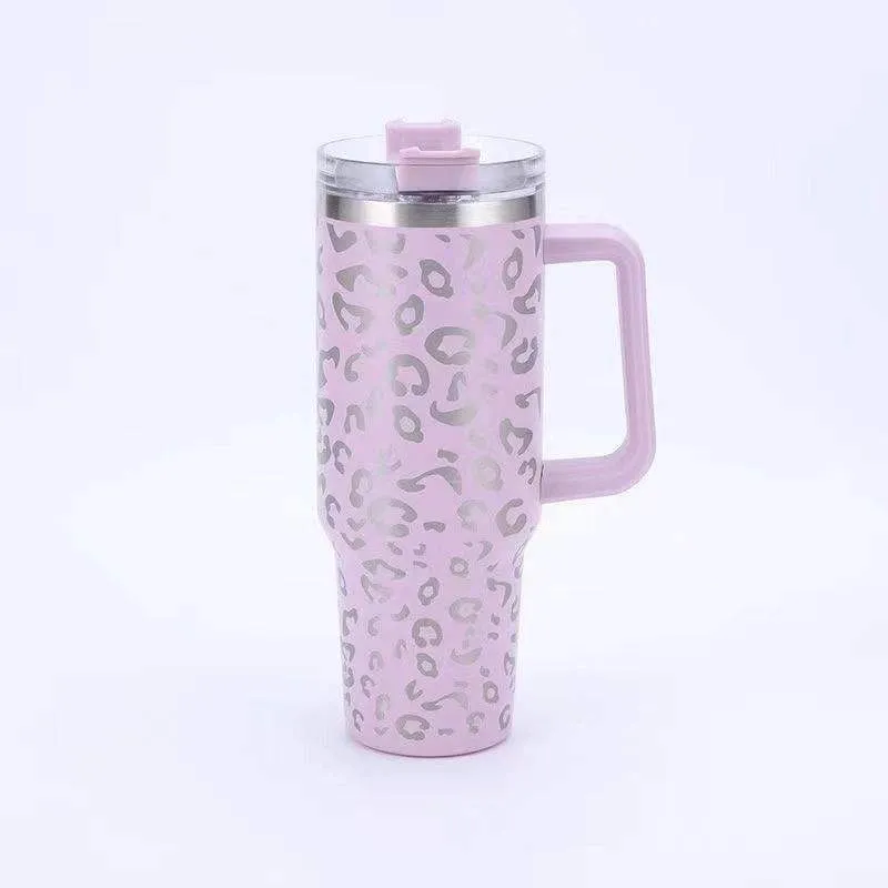 BHB Exclusive: Lilac Leopard 40oz Tumbler