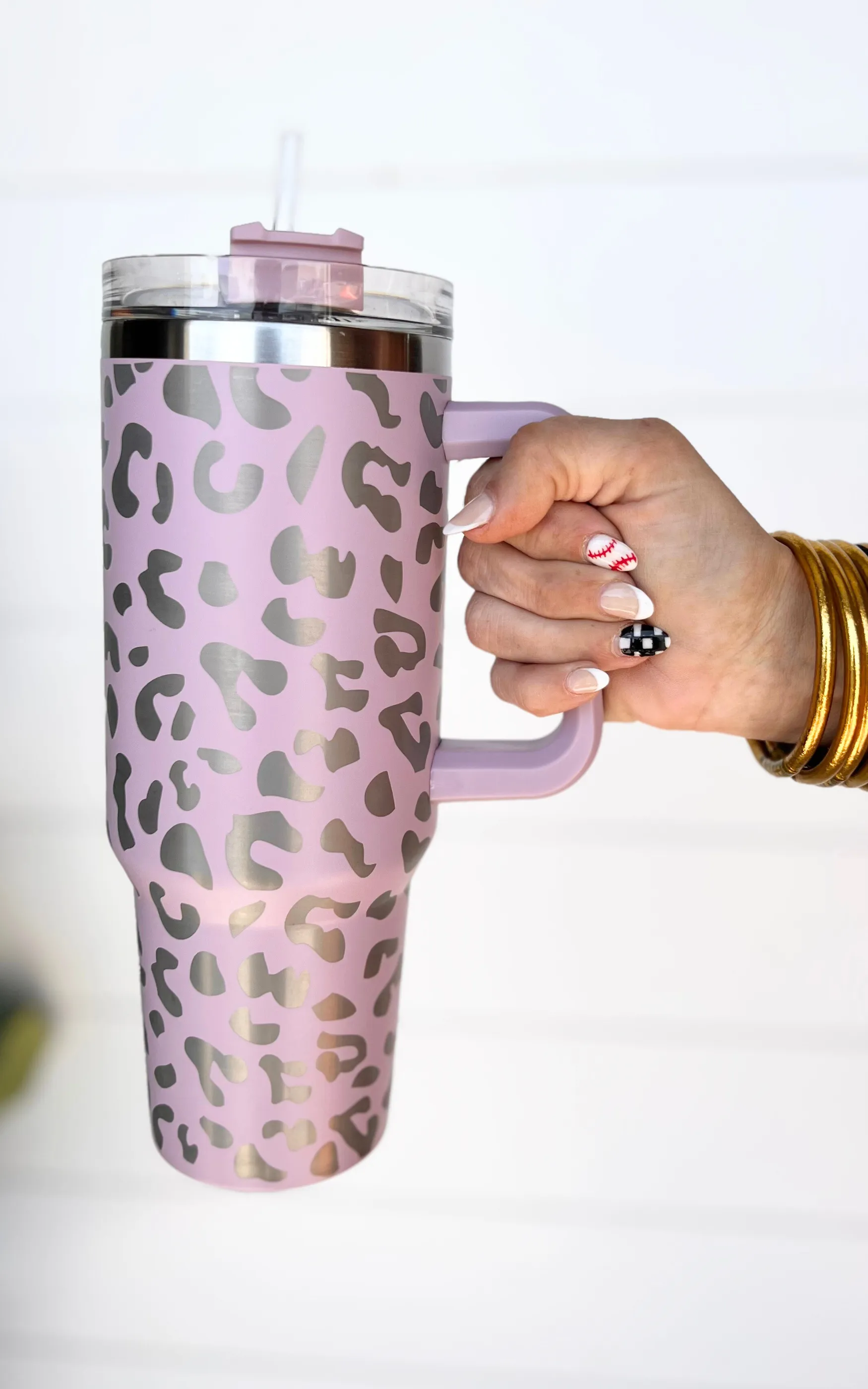 BHB Exclusive: Lilac Leopard 40oz Tumbler