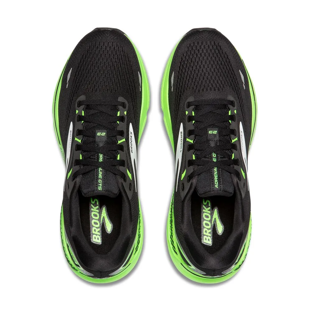 Brooks Adrenaline GTS 23 (Mens) - Black/Green/White