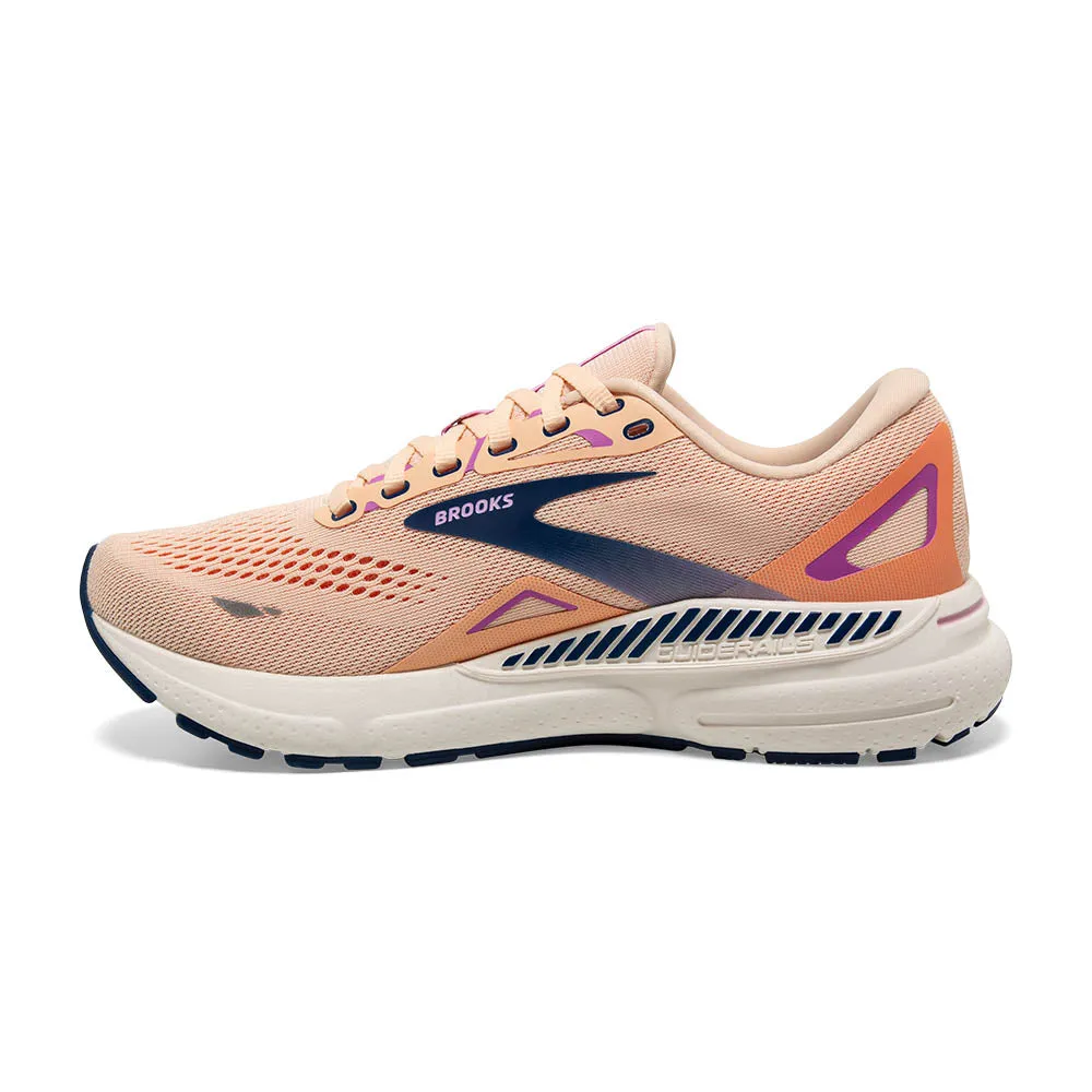 Brooks Adrenaline GTS 23 (Womens) - Apricot/Estate Blue/Orchid