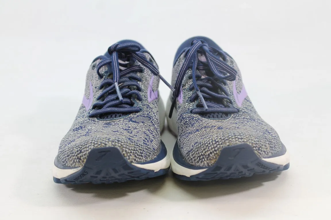 Brooks Ghost 11 Women's Navy/Grey/Purple Rose Sneakers 8M(ZAP7081)