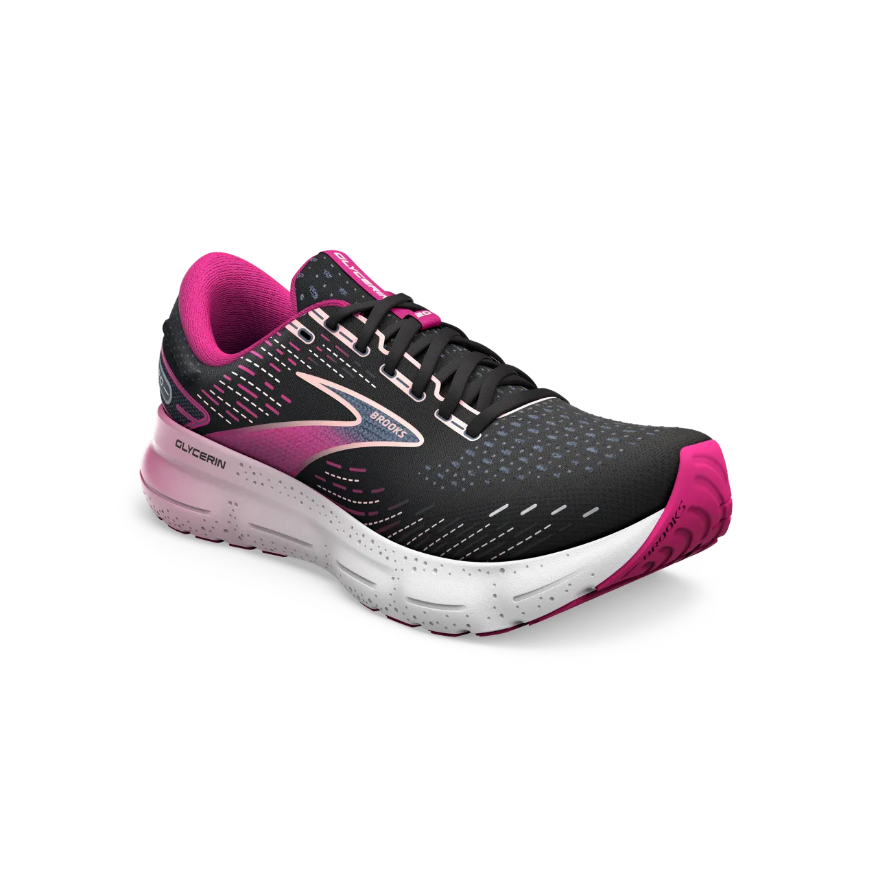 Brooks Glycerin 20  (Womens) - Black/Fuchsia/Linen