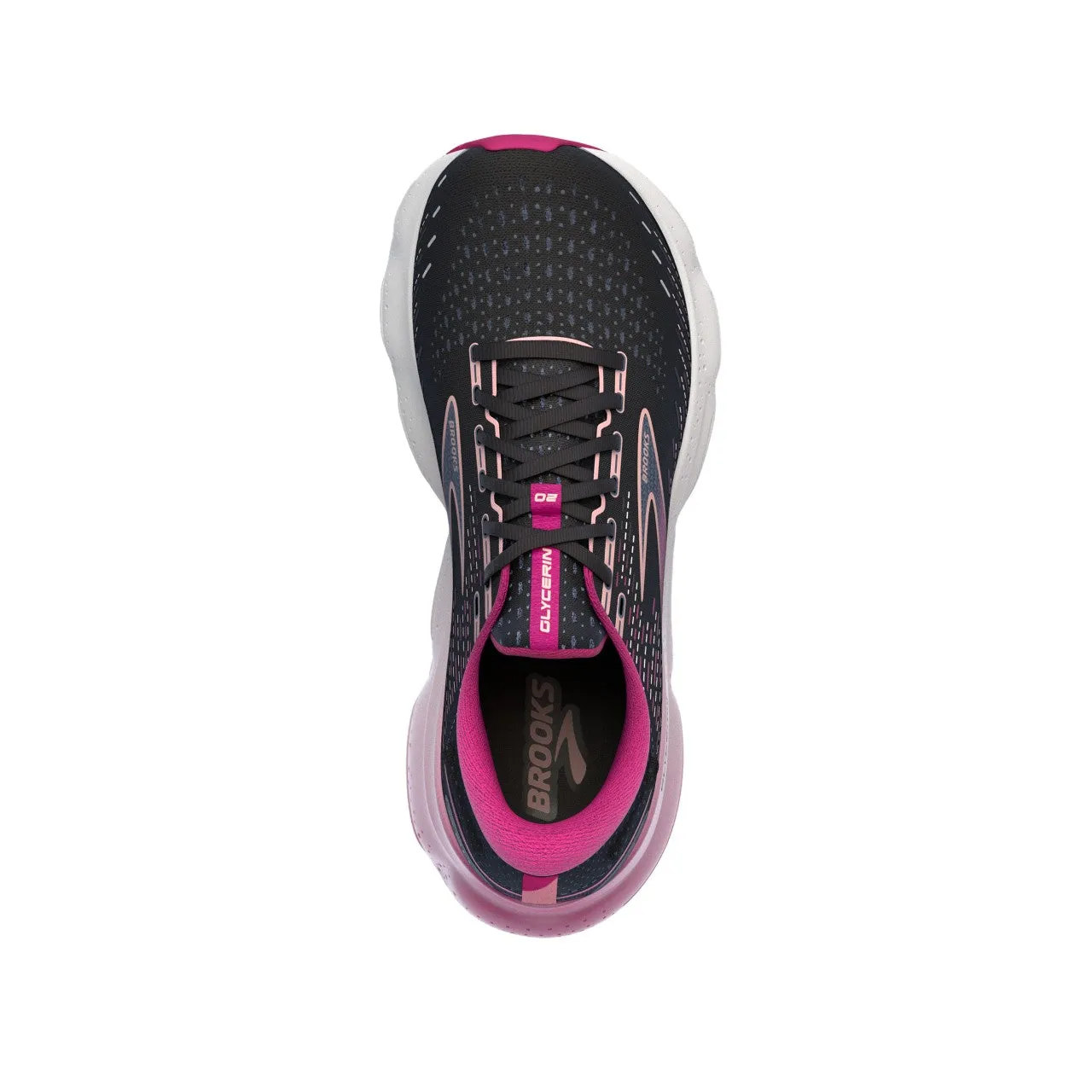 Brooks Glycerin 20  (Womens) - Black/Fuchsia/Linen