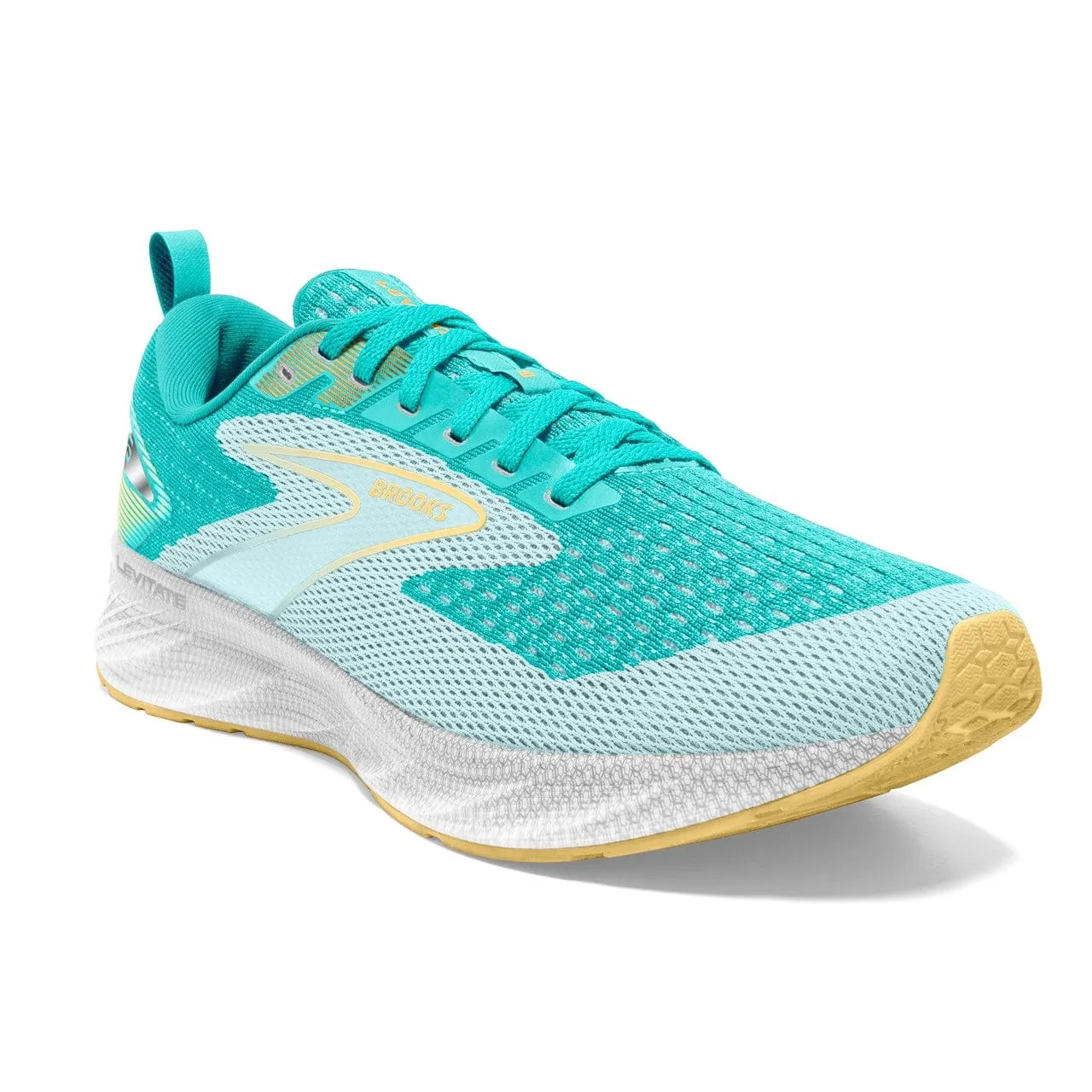 Brooks Levitate 6 (Women's) - Aruba Blue/Yellow