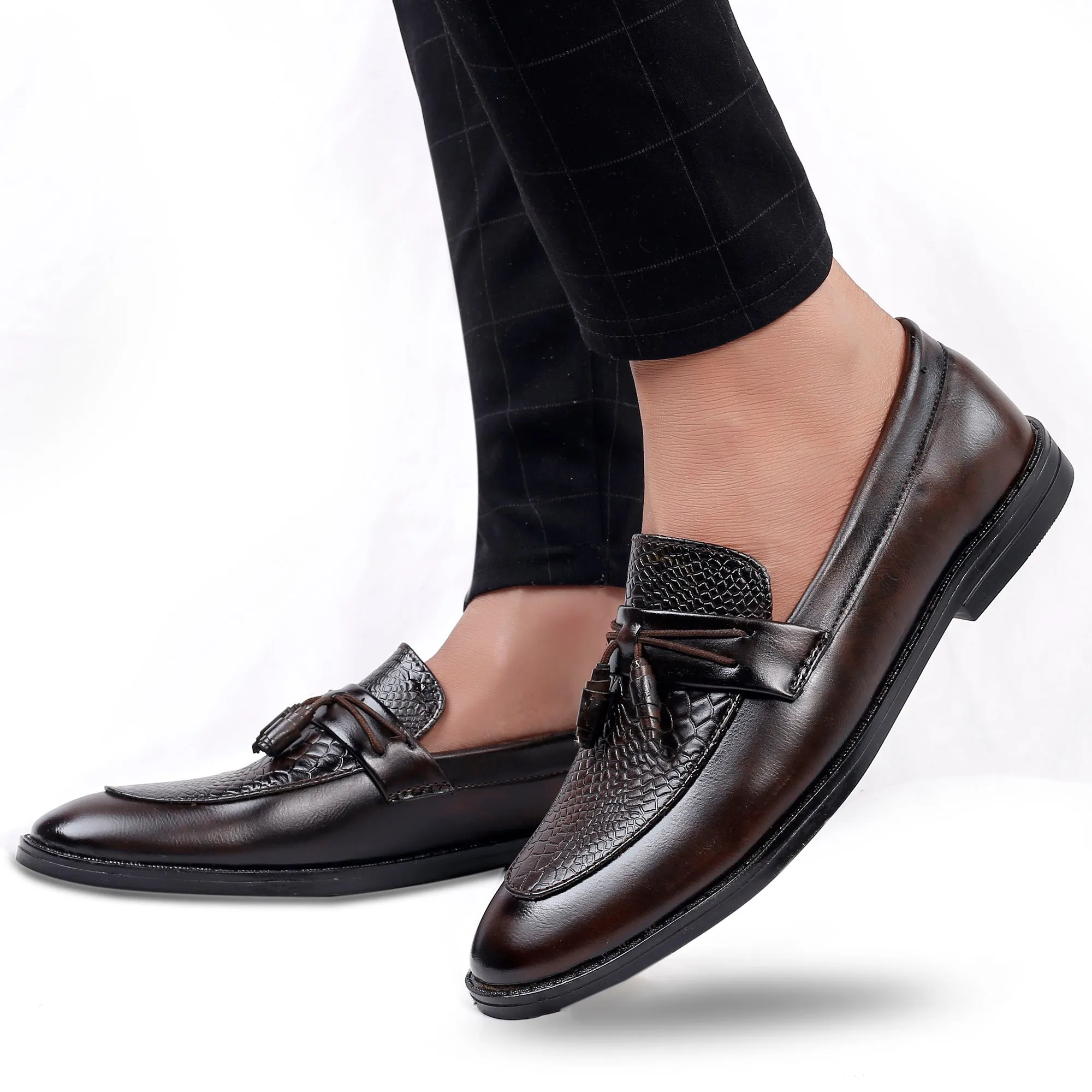 Bxxy's Party Wear Premium Range Tassel Formal Slip-ons for Men