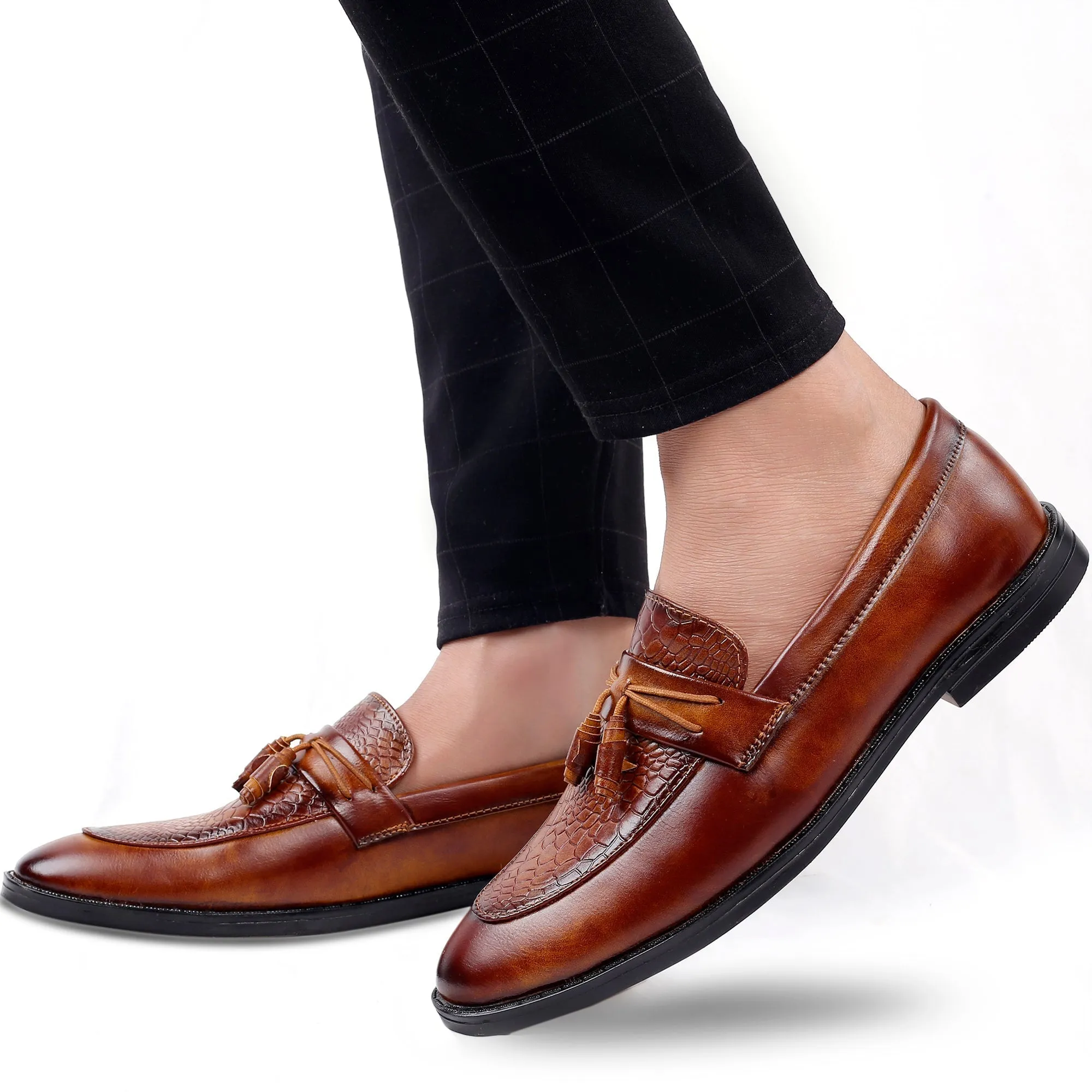 Bxxy's Party Wear Premium Range Tassel Formal Slip-ons for Men