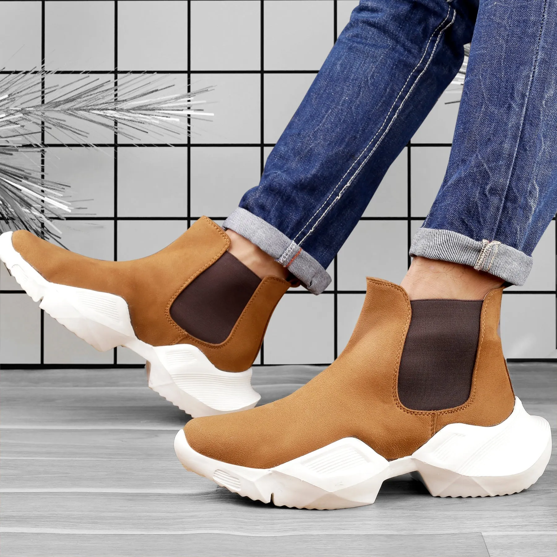 Bxxy's Premium Suede Chelsea Boots for Men