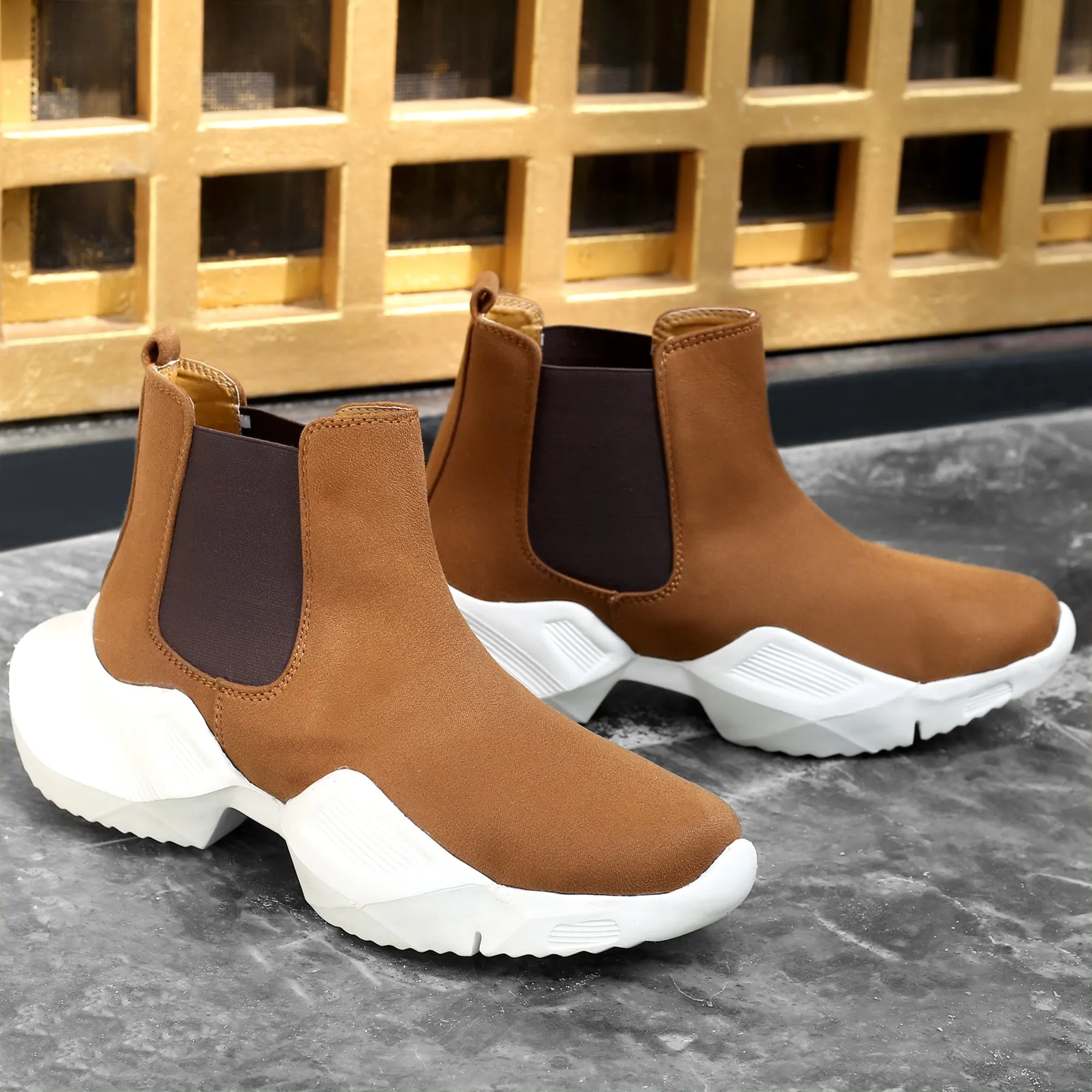 Bxxy's Suede Casual Chelsea Boots for Men