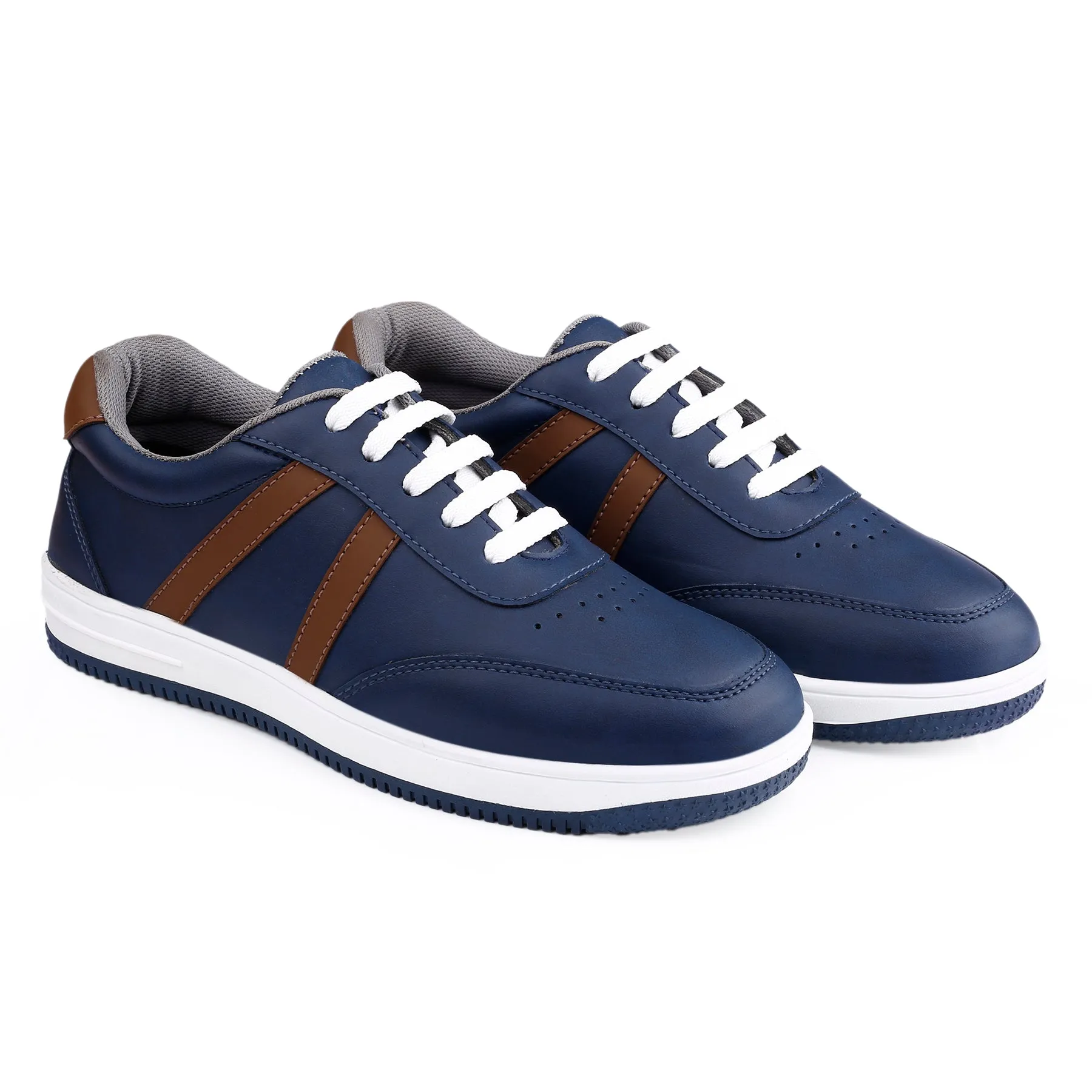 Bxxy's Ultra Comfortable Striped Lace-up Shoes for Men