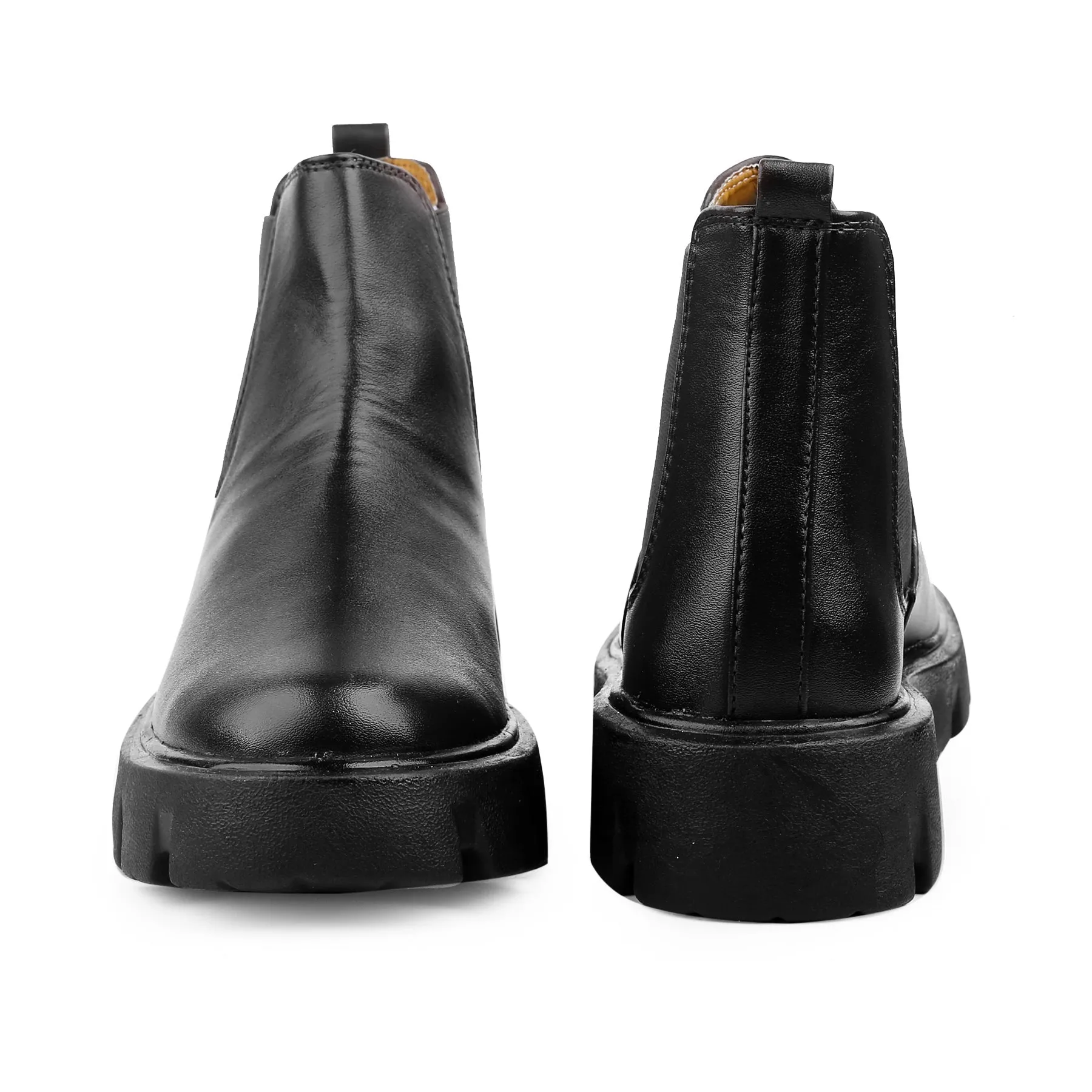 Bxxy's Vegan Leather Ultra Stylish Comfortable Slip-on Chelsea Boots for Men