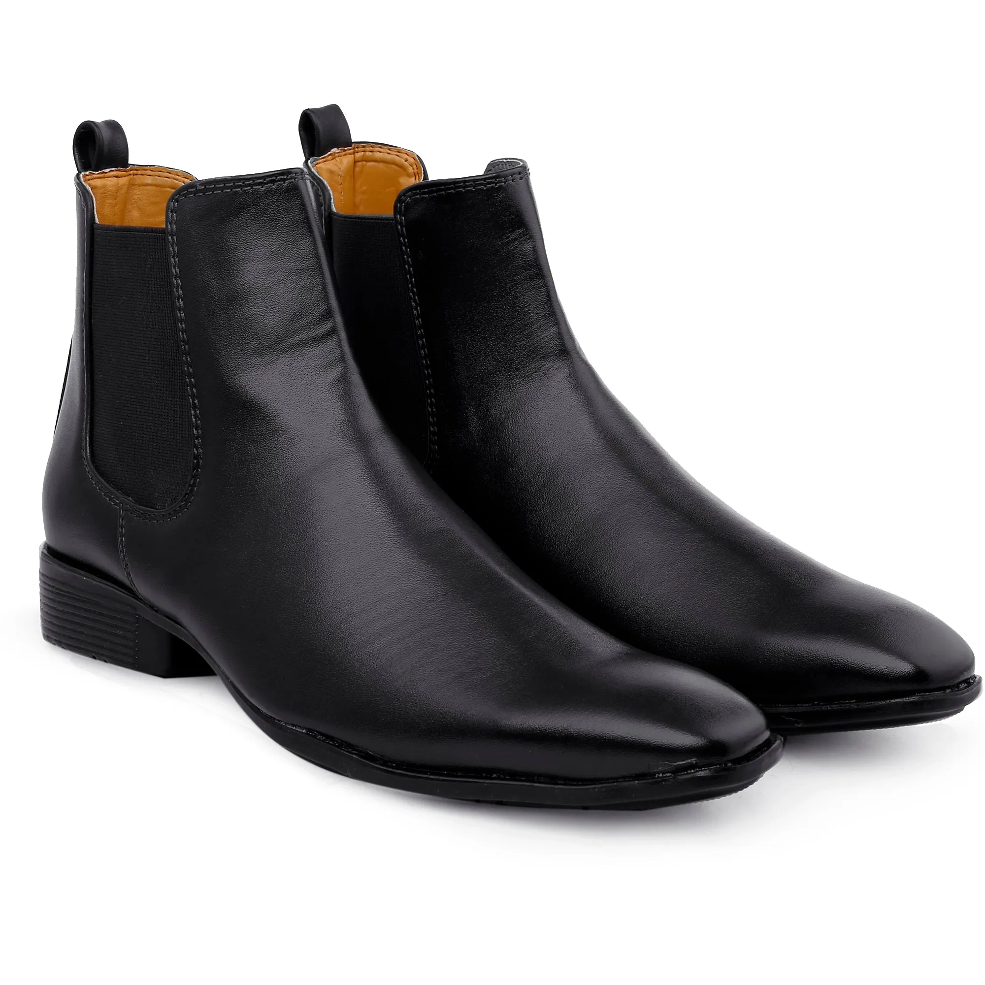 Bxxy's Vegan Leather Ultra Stylish Comfortable Slip-on Chelsea Boots