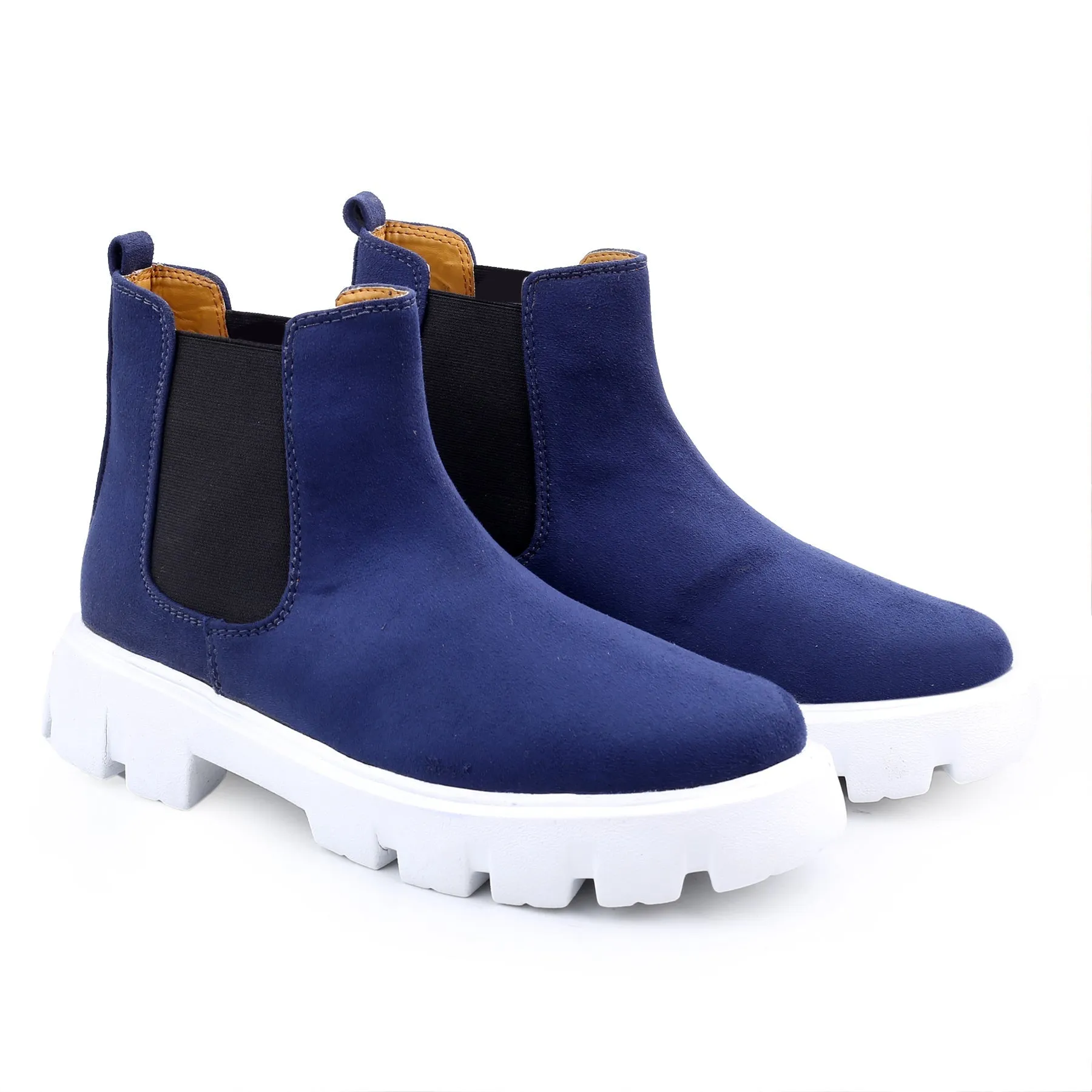 Bxxy's Vegan Suede Ultra Comfortable Slip-on Boots for Men