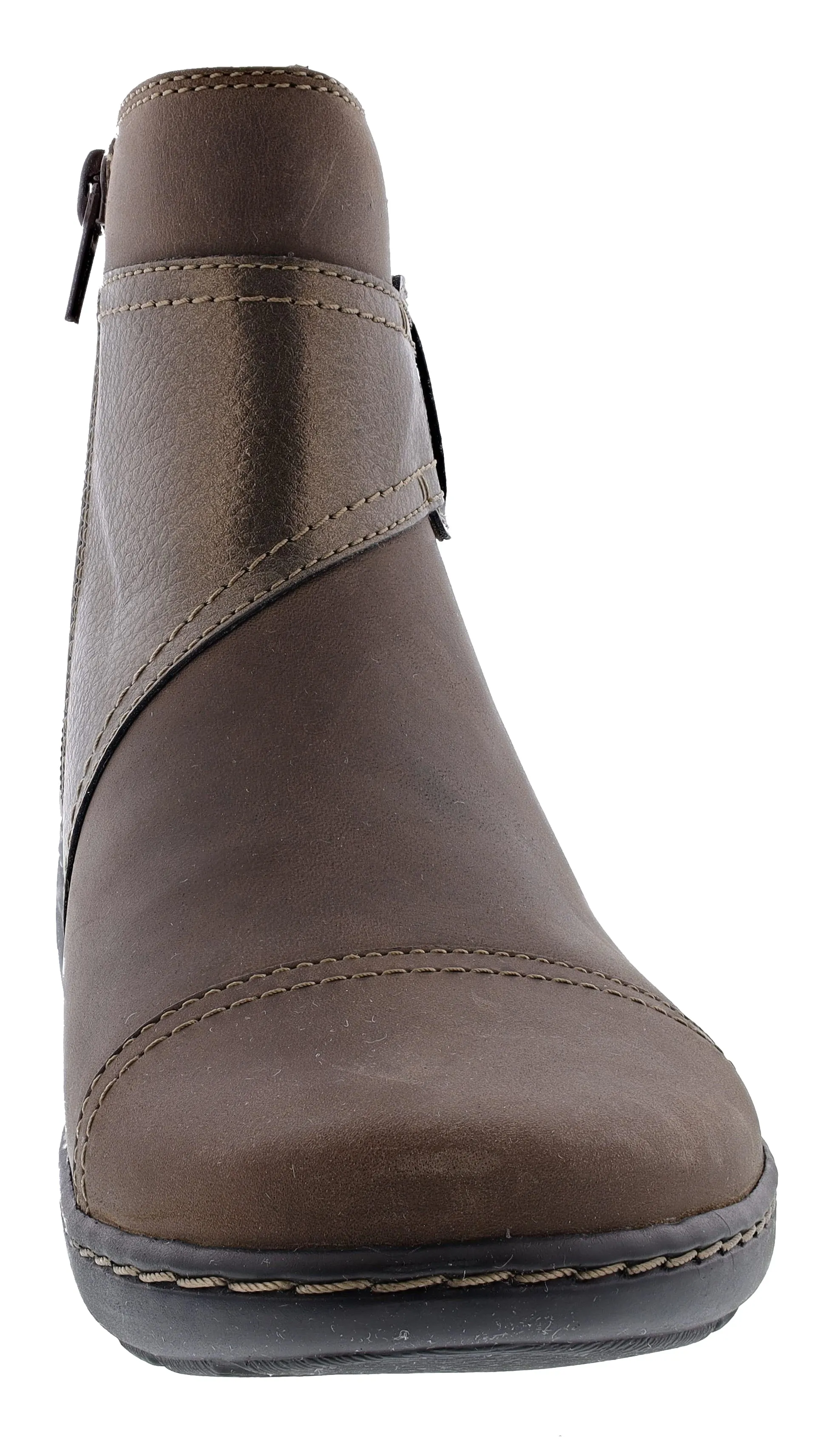 Clarks Women's Cora Tropic Leather Ankle Boots