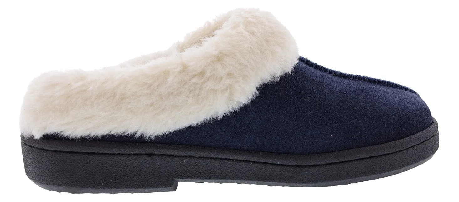 Clarks Women's JMS0587 Suede Indoor & Outdoor House Slippers