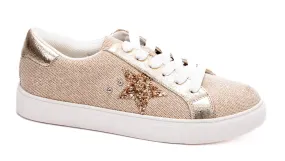 Corky's Supernova Rose Gold Shimmer Sneakers