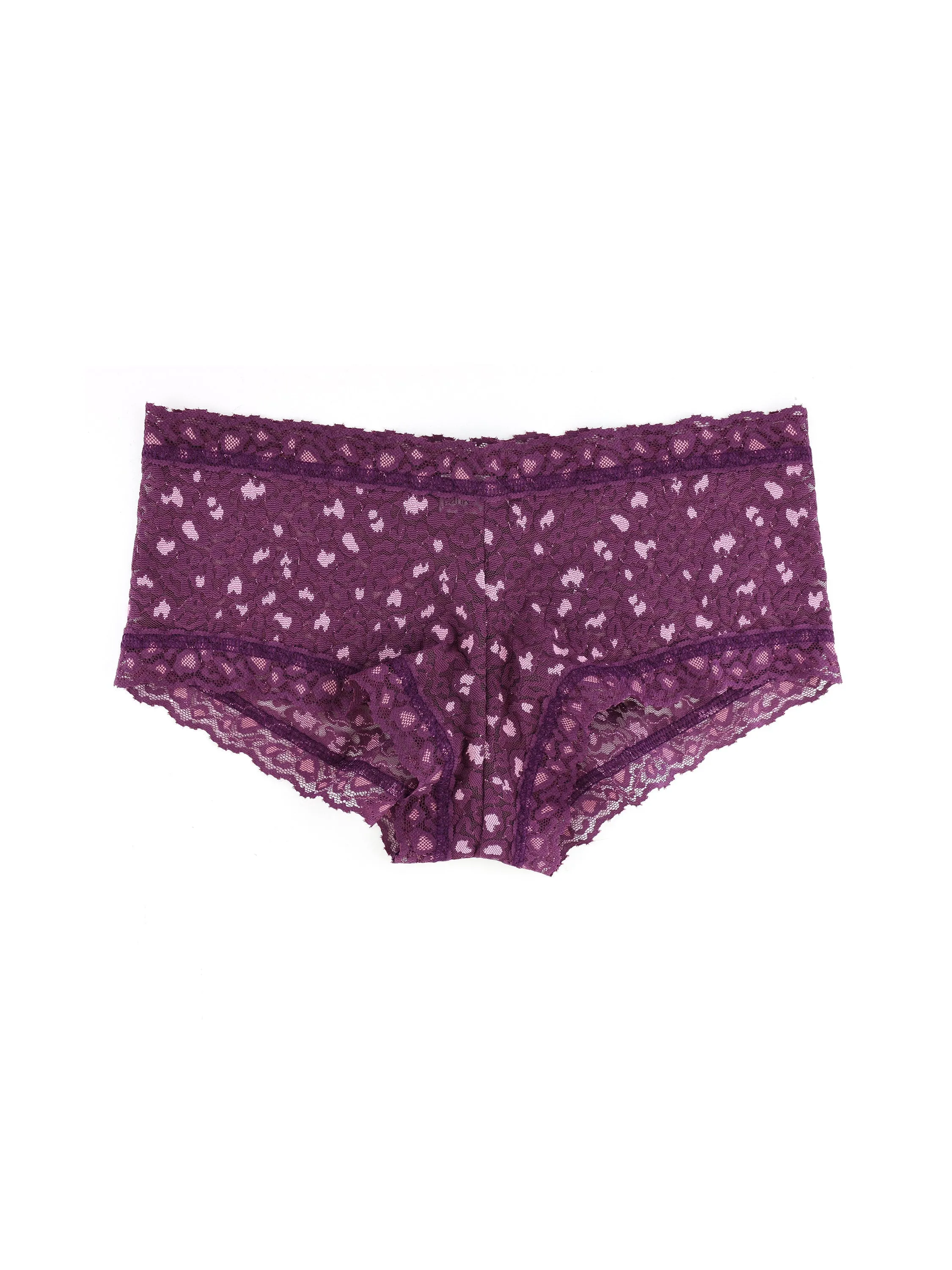 Cross Dyed Leopard Boyshort Black Tulip/ Lavender Tea