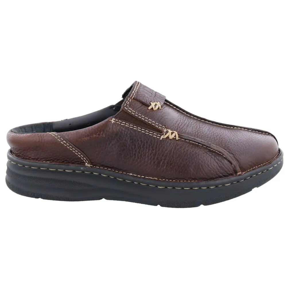 Drew Men's Jackson Leather Slip-on Shoes Brown