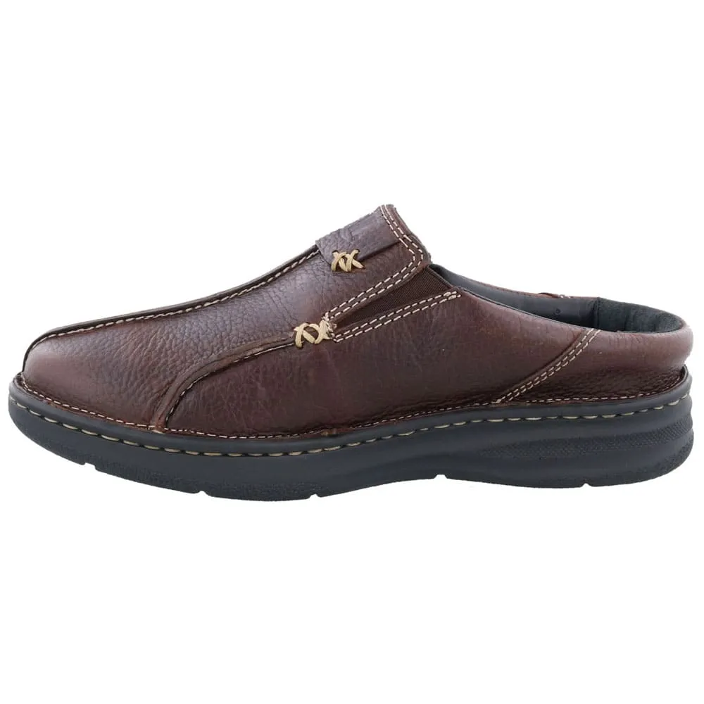 Drew Men's Jackson Leather Slip-on Shoes Brown