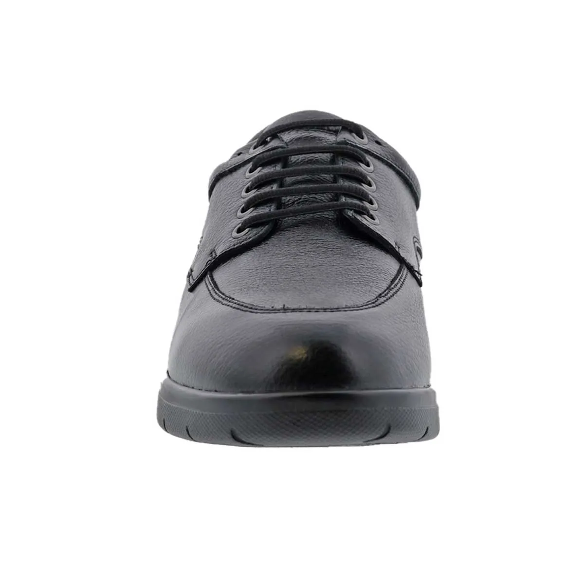 Drew Men's Walker II Casual Shoes Black Pebbled Leather