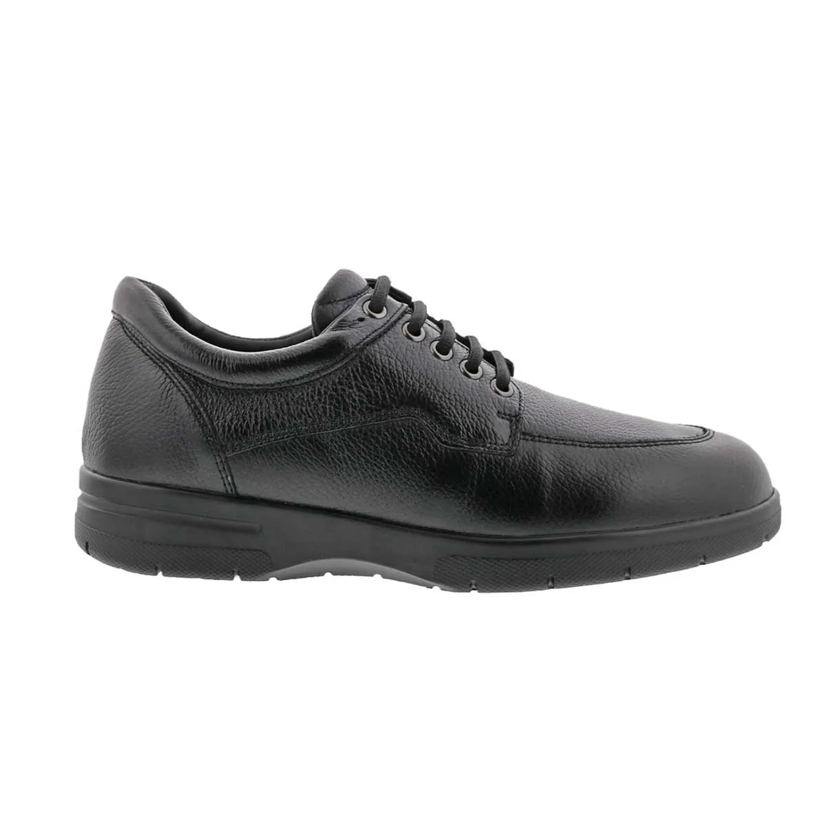 Drew Men's Walker II Casual Shoes Black Pebbled Leather