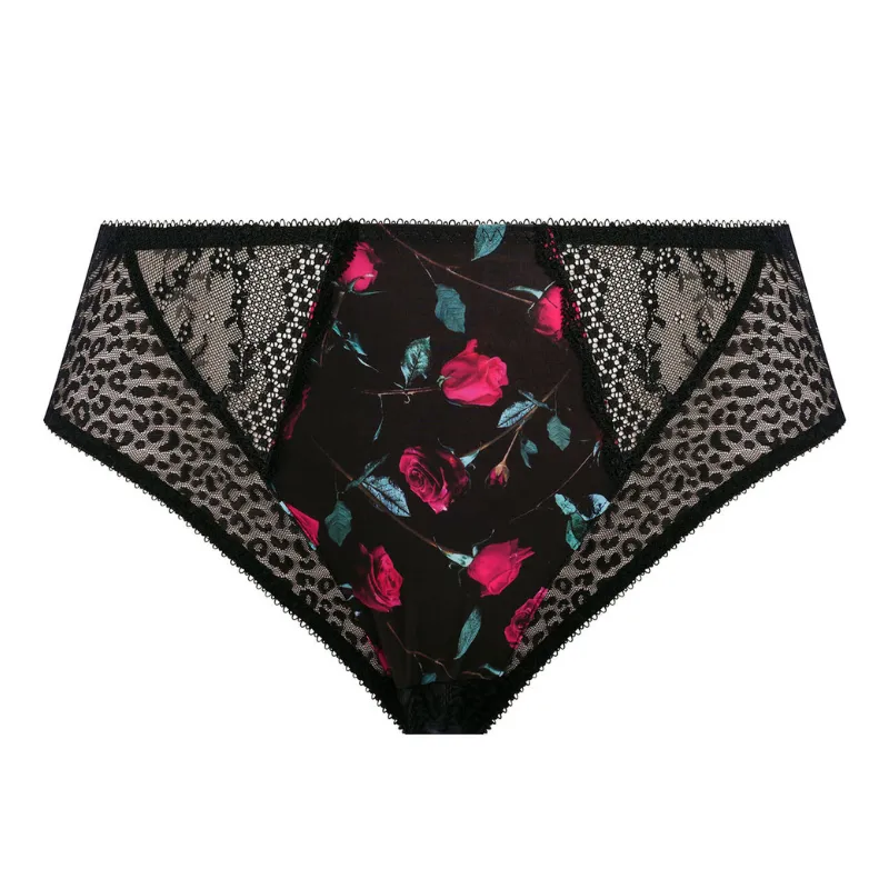 Elomi Lucie High Leg Brief Rock N' Rose