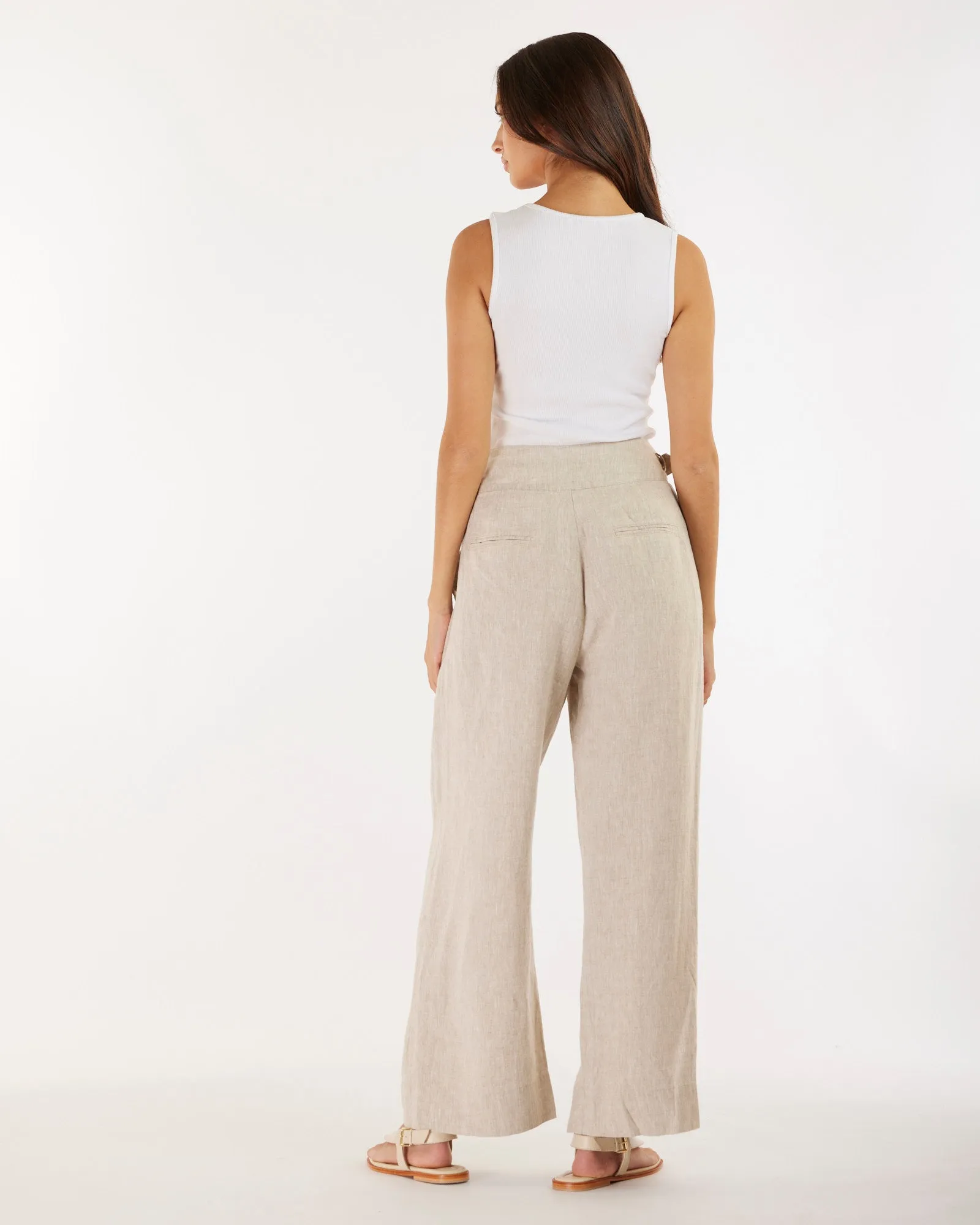 Eugene Linen Pant - Natural