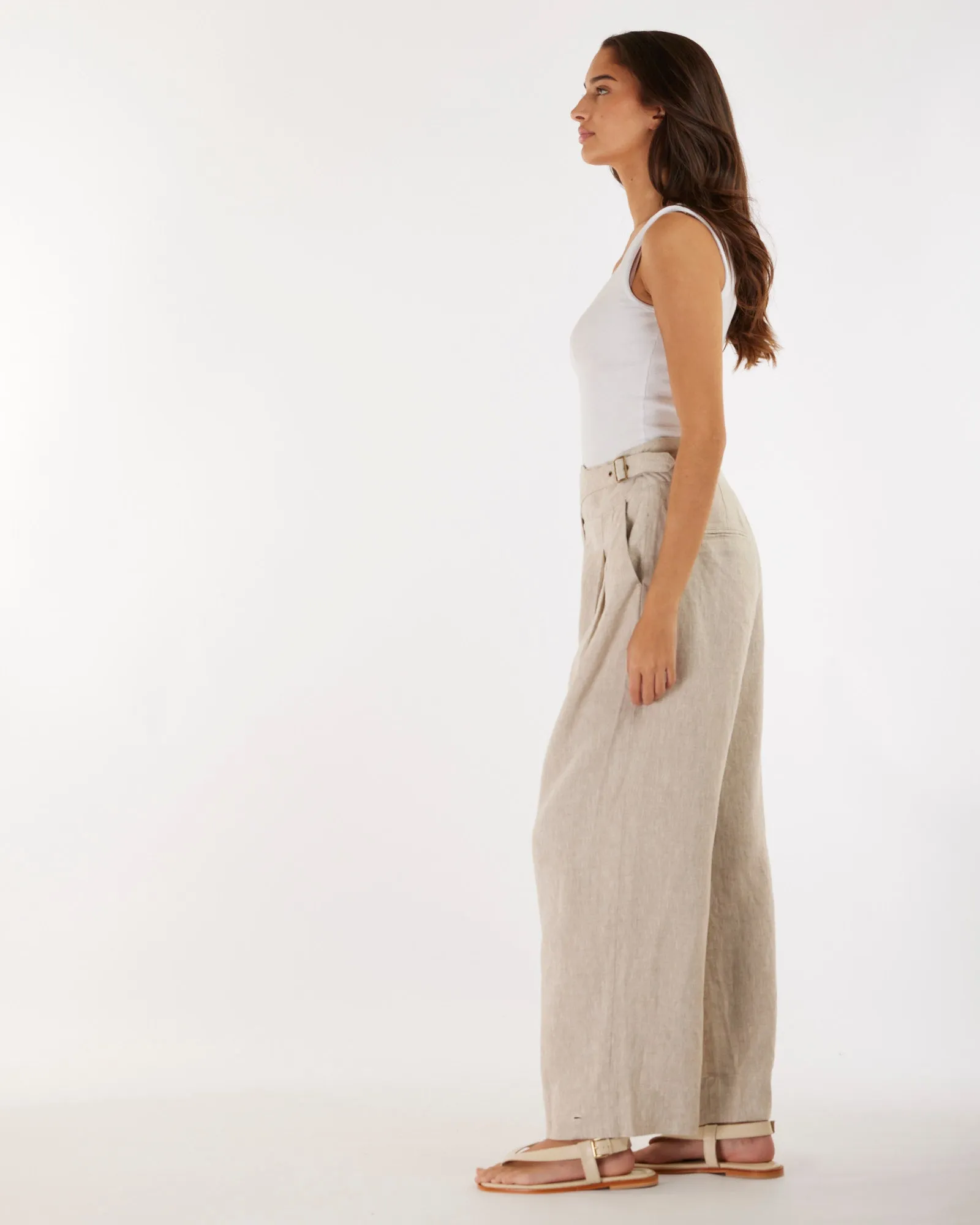 Eugene Linen Pant - Natural