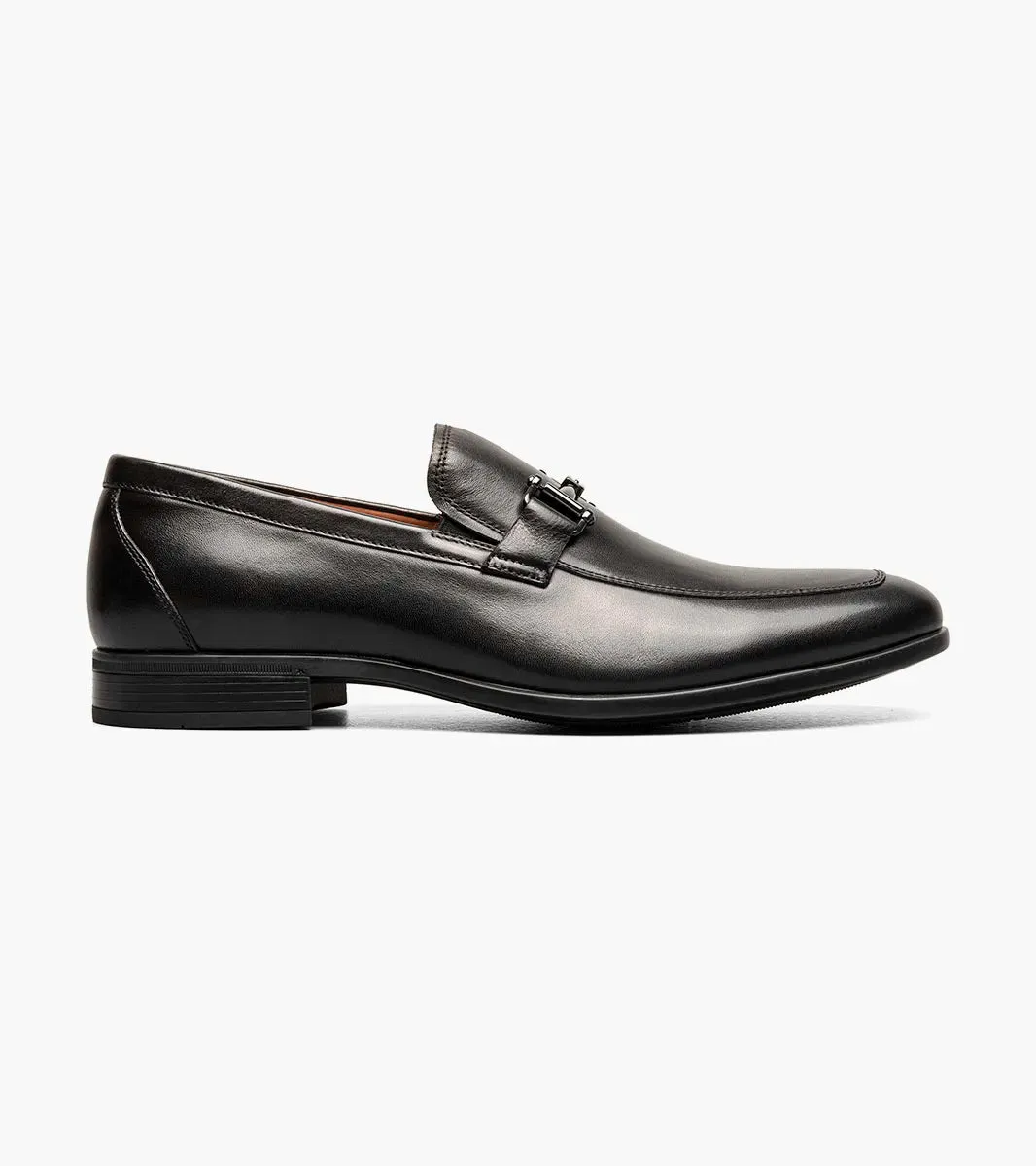 Florsheim Zaffiro Moc Toe Bit Loafer (Wide Width) - Black