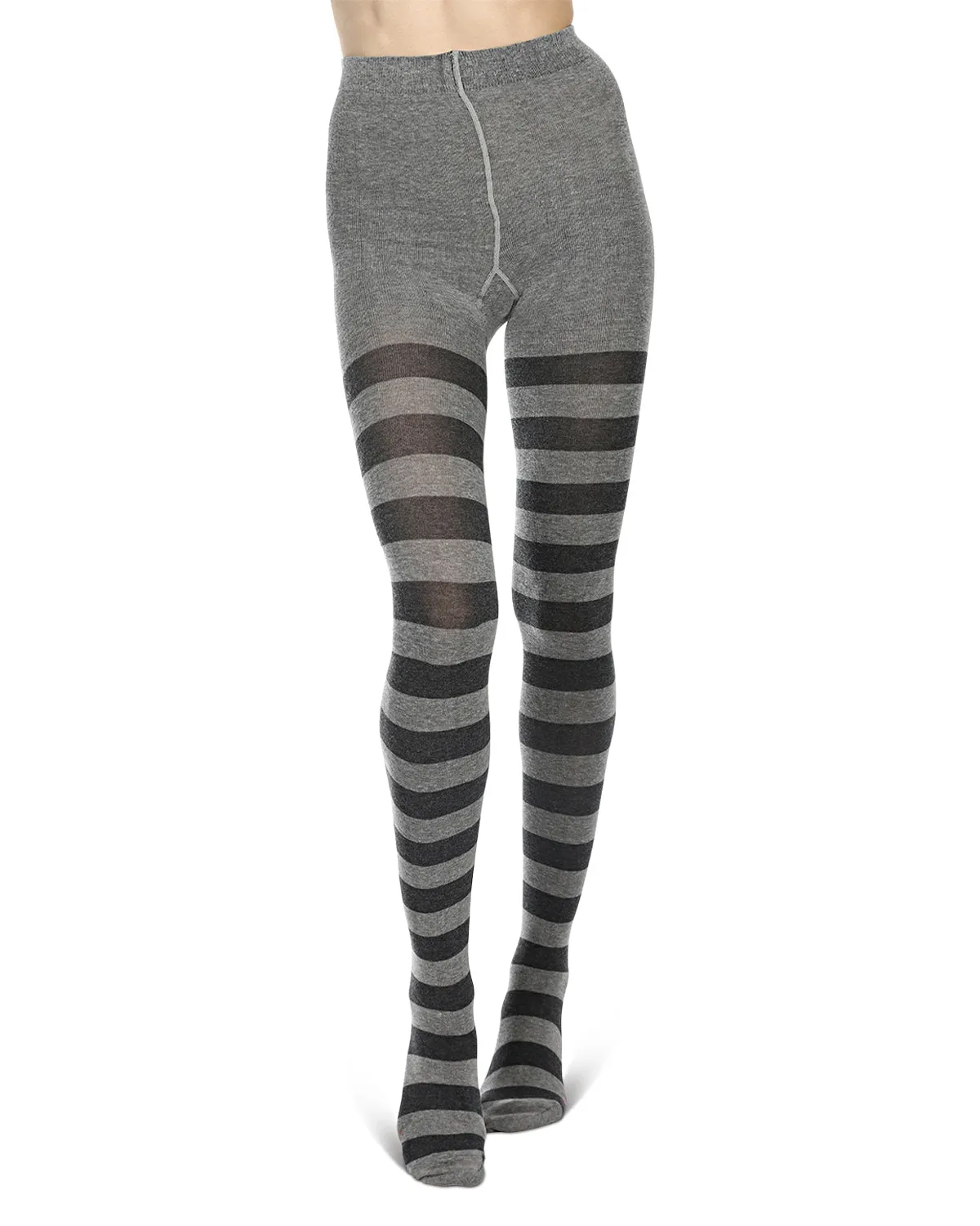 Grand Stripe Cotton Blend Sweater Tights