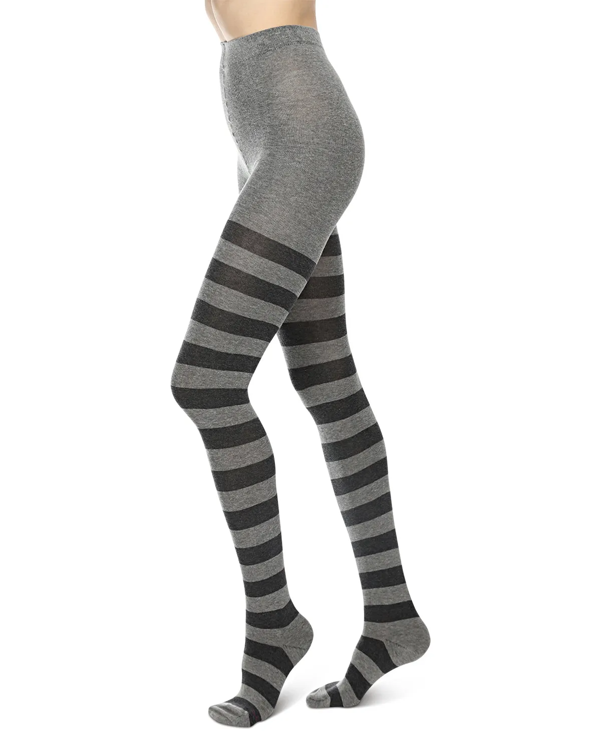 Grand Stripe Cotton Blend Sweater Tights