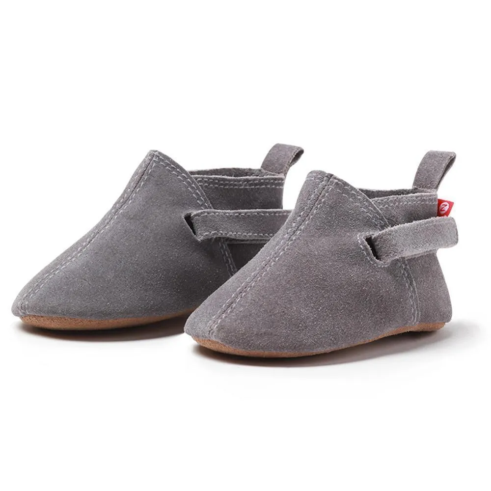 Gray Suede Baby Shoe