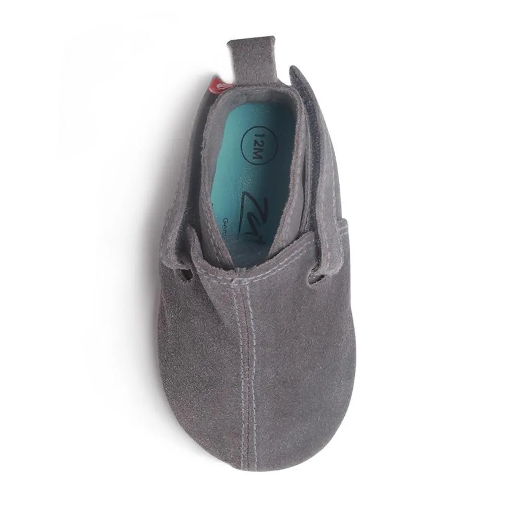 Gray Suede Baby Shoe