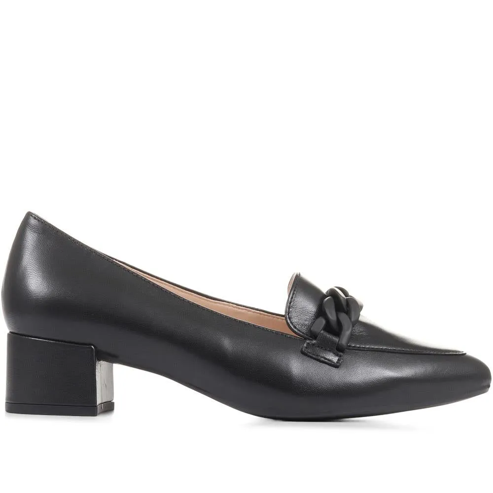 Hoolie Heeled Leather Loafers - GAB36503 / 322 695