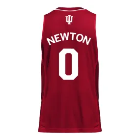 Indiana Hoosiers Adidas Men's Basketball Crimson Student Athlete Jersey #0 Jakai Newtwon