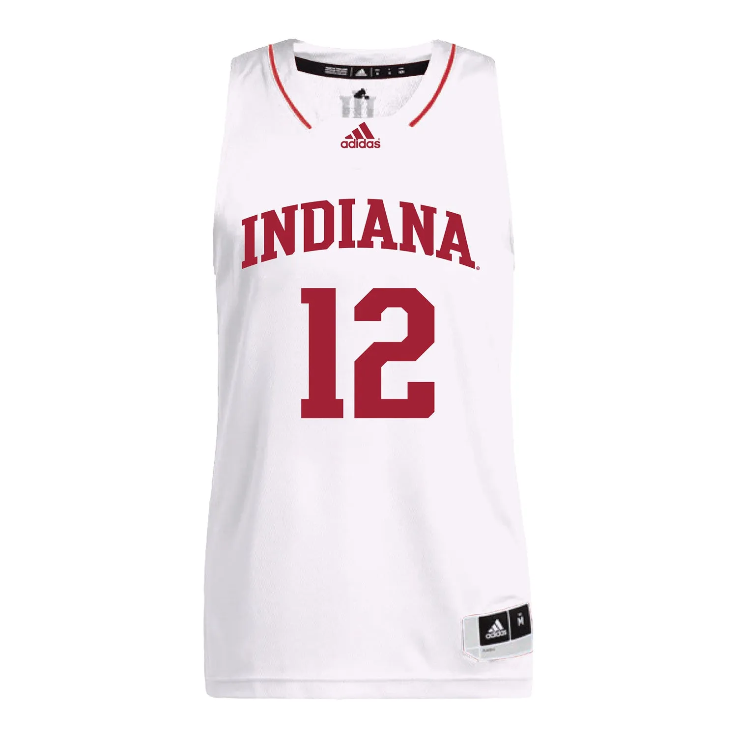 Indiana Hoosiers Adidas Men's Basketball White Student Athlete Jersey #12 Langdon Hatton