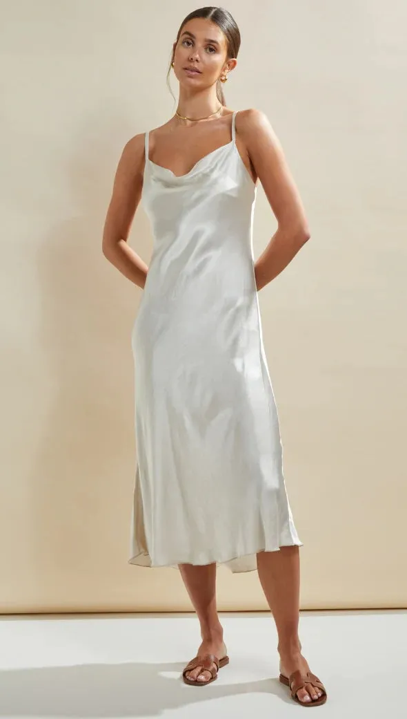 IRIS SATIN SLIP DRESS