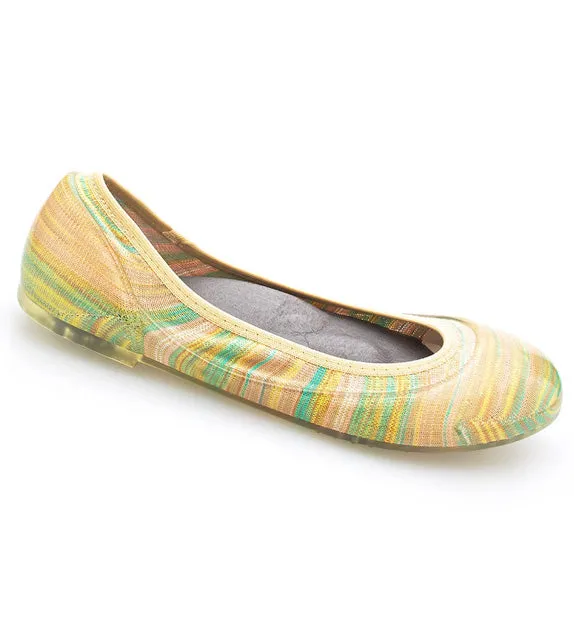 ja-vie pastel stripe jelly flats shoes