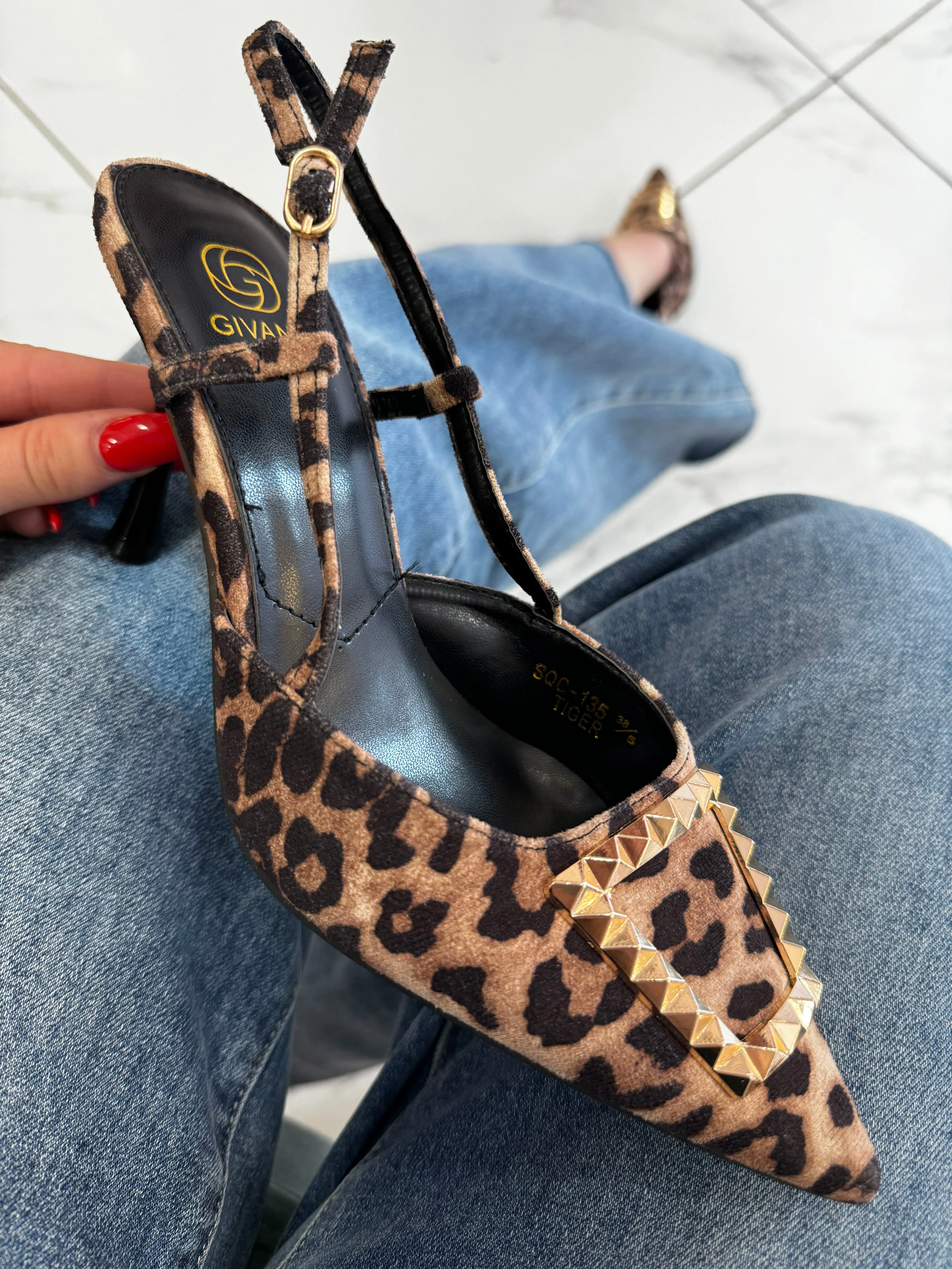 Jessi Sling Back Kitten Heel