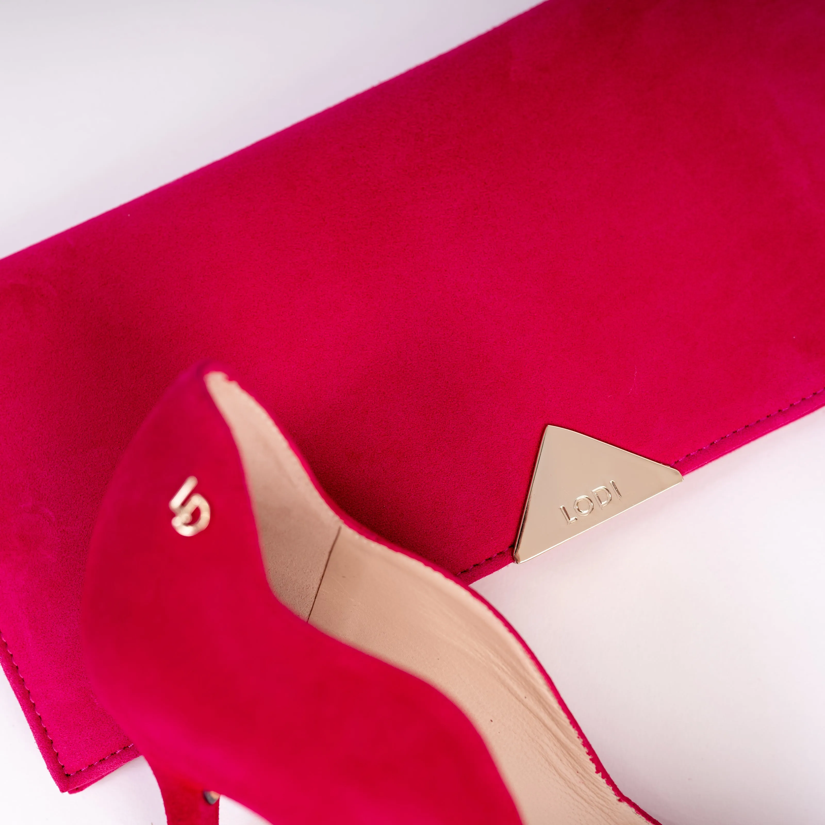 LODI Sorayas Heels in Pink Suede