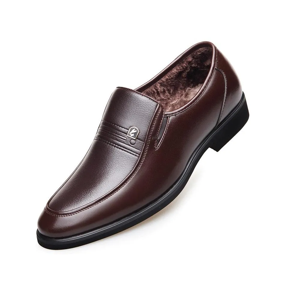 LRT Men's Warm Loafers With Fur