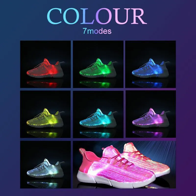 Luminous Fiber Optic Shoes