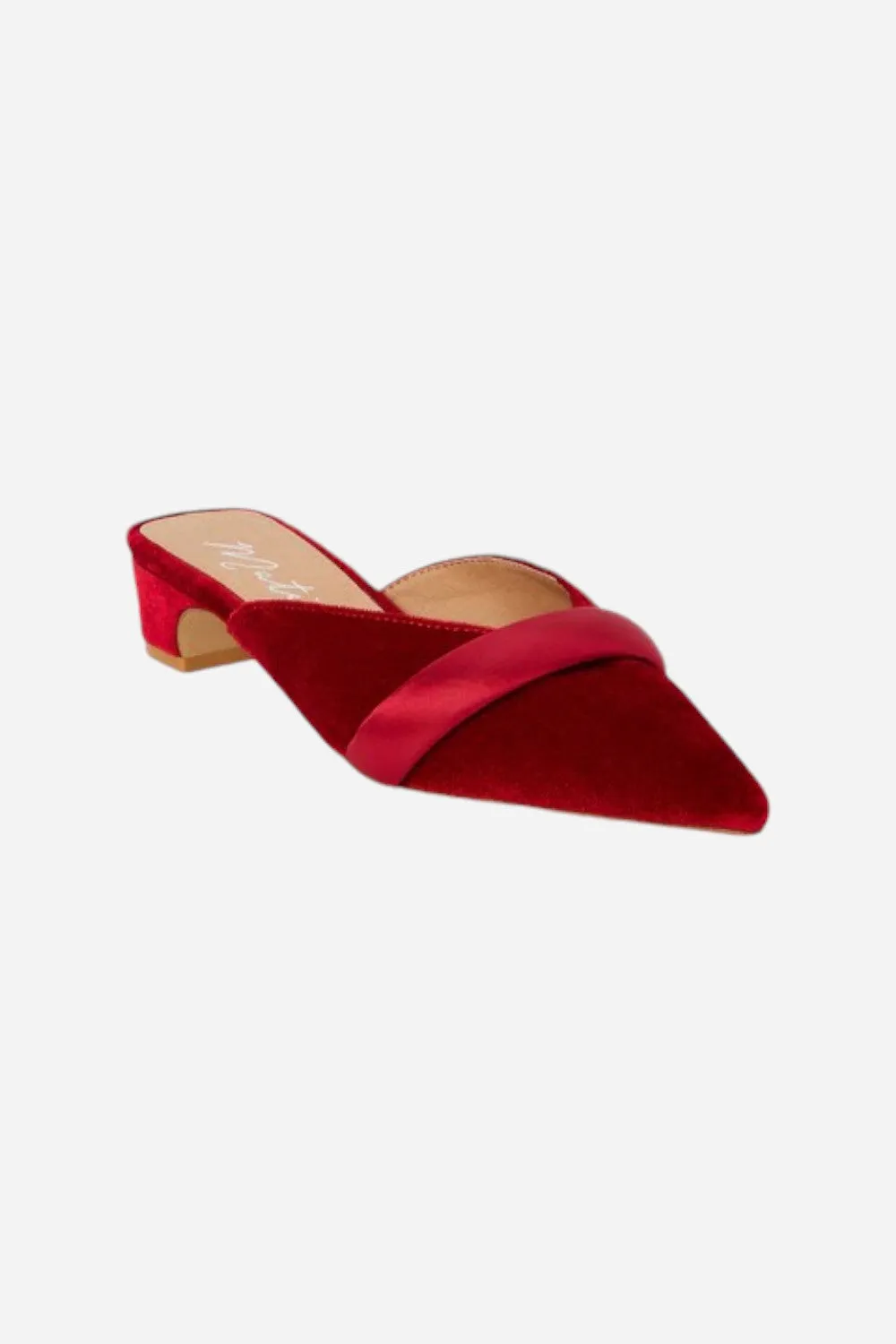 Matisse Kellan Kitten Heeled Mule in Red